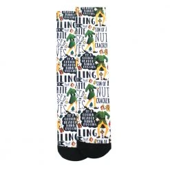 Spoontiques Apparel Elf Quote Crew Socks