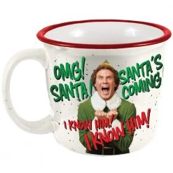 Spoontiques Santa's Coming 14oz Ceramic Camper Mug From Elf The Movie