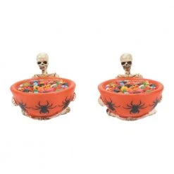 Department 56 Trick Or Dare Treat Bowls From Dept 56 Halloween Snow Village