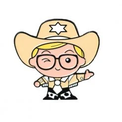 A Christmas Story House Sheriff Ralphie Enamel Pin From A Christmas Story Apparel
