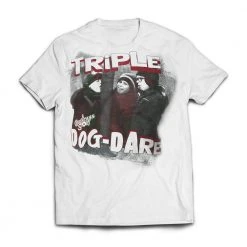 A Christmas Story House Apparel Triple Dog Dare White Tee From A Christmas Story